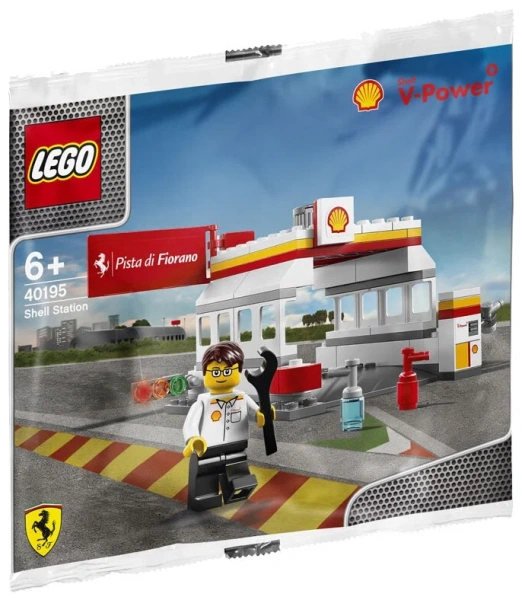 Конструктор LEGO Shell 40195 Бензозаправка УЦЕНКА